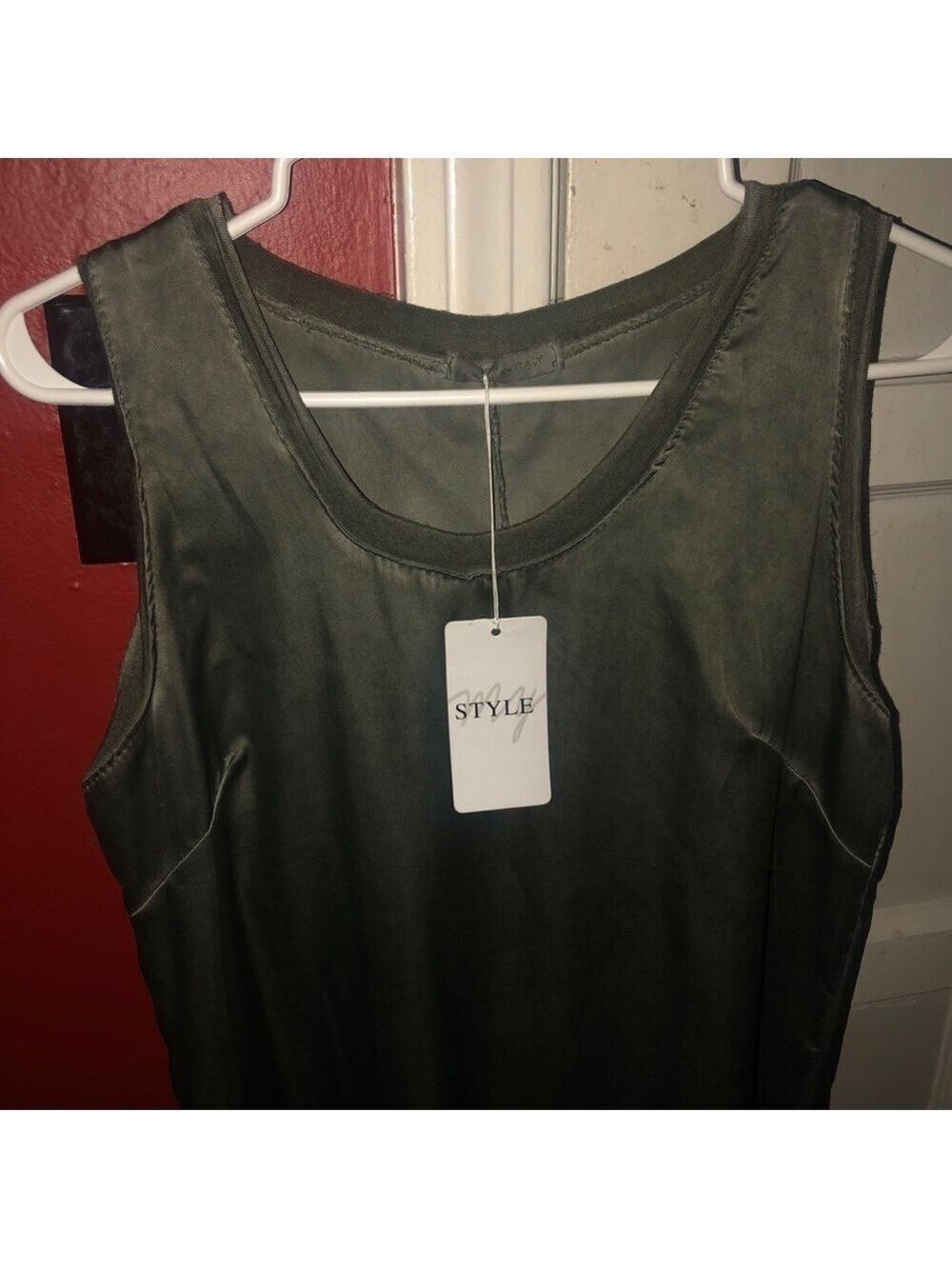 Made Italy Sleeveless Sequin Hem Dress- NWT - Picture 7 of 13
